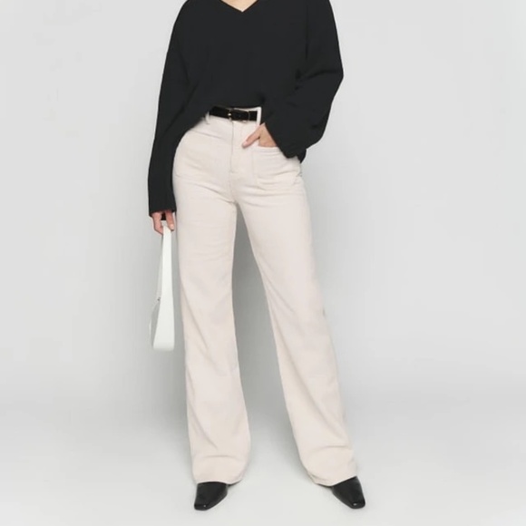 Reformation alyssa wide leg corduroy pants - Picture 1 of 5